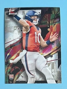 2024 Topps Finest Bo Nix #63 RC Rookie Denver Broncos - Bild 1 von 2