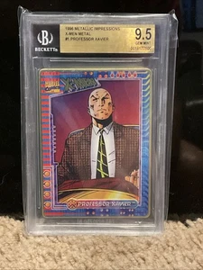 Professor Xavier BGS 9.5 GRADED METAL 1996 Marvel Metallic Impressions X-Men - Picture 1 of 2