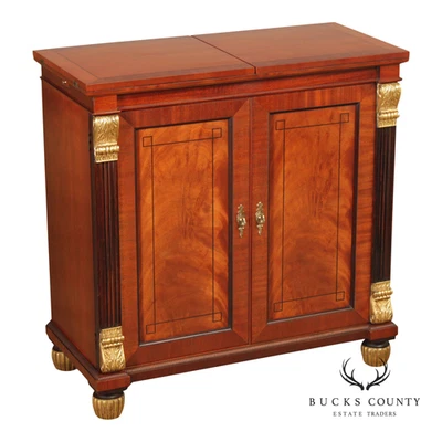 Baker Empire Style Mahogany Server - Image 1 of 4