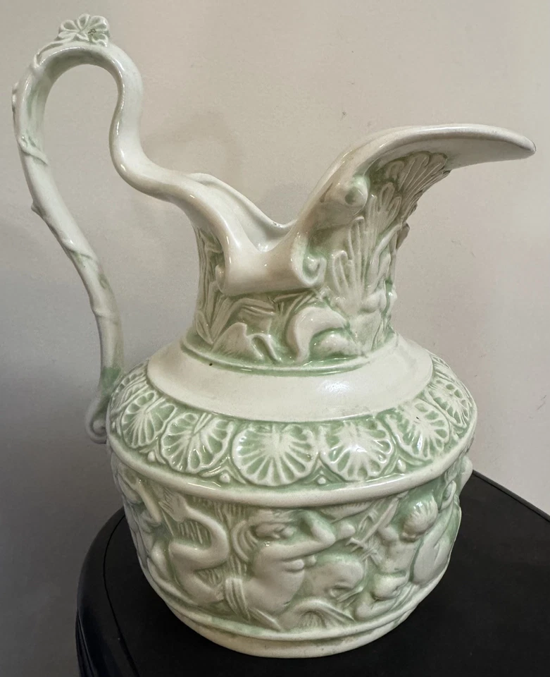 Jarra 3D de colección de la mitología griega de Poseidón sirenas merman querubín Foto 1 de 4