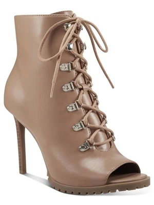 INC Mujer Marrón Suela Frontal Soporte Arco Florita Punta Abierta Stiletto Shootie 6 M Foto 1 de 4