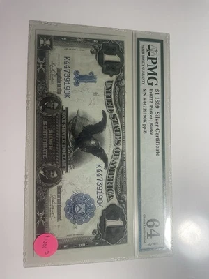 Silver Certificate Issued In 1899 This $1 Bill Was Called The Black Eagle - Image 1 of 2