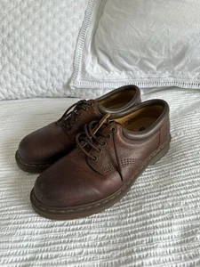 Dr Martens Chocolate Brown Leather Lace Up Shoes Size 43 UK 9 5 Eyelet Docs - Picture 1 of 23