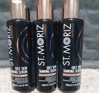 3 x St. Moriz Advanced Oily Skin Self Tanning Serum 150ml Medium New Free P&amp;P