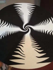 1 Slipmat/Feutrine/Tappetino-Turntable Accessory Alextrem Antracks Hardtek Acid - Foto 1 di 1