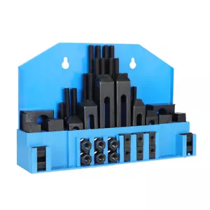 58 Piece 1/2 T-Slot Clamping Kit Mill Machinist Set W/3/8-16 Studs - Picture 1 of 21