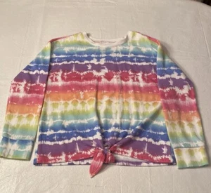 Children’s Place Girls Long Sleeve Rainbow Tie Dye Sweater- Size M (7/8) - Picture 1 of 4
