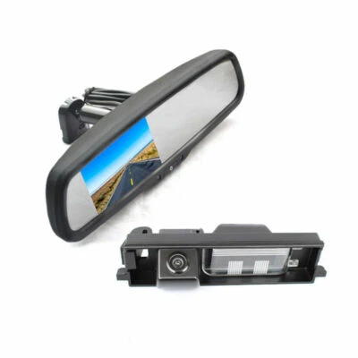 Reverse Backup Camera + Replacement Mirror Monitor for Toyota RAV4 - Image 1 of 4