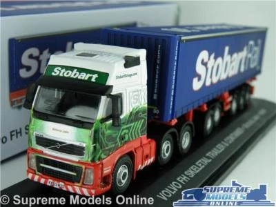 EDDIE STOBART VOLVO FH TRUCK LORRY MODEL SKELE 1:76 SIZE OXFORD VICTORIA JADE K8 - Image 1 of 4