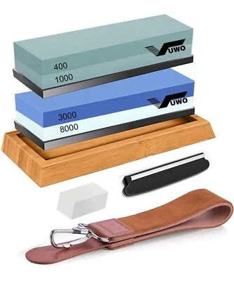 Pietra per Affilare - Coltelli Affilacoltelli Professionale Grana 400/1000 3000/ - Immagine 1 di 4