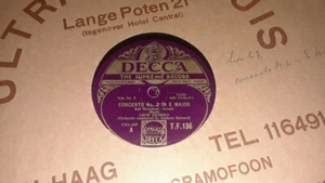 1940s UK Decca T.F. 135/136 ed1 Leon Zighera: Bach: Violin concerto no. 2. 78RPM - Bild 1 von 1