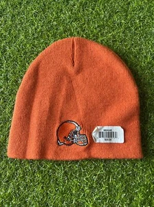 YTK NFL Team Cleveland Browns winter hat beanie uncuffed nwt ORANGE - Picture 1 of 3