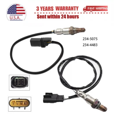 Para 2012 2013 2014 2015 2016 2017 Fiat 500 1,4 L L4 2 piezas sensor de oxígeno O2 arriba+abajo Foto 1 de 4