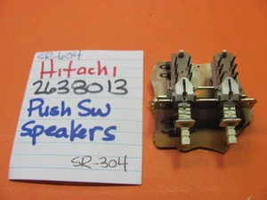 📈HITACHI 2638013 PUSH SWITCH ALTOPARLANTI BANCA SR-604 SR-504 SR-304 RICEVITORE STEREO - Foto 1 di 1