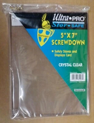 BOX of 25-Ultra PRO 5x7 Screwdown Clear Holders - Image 1 of 2