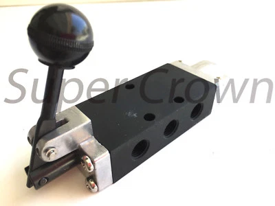 Pneumatic Hand Lever Valve 5 Port 2 Position Toggle Manual Contol SH-410-02 BSP - Image 1 of 3