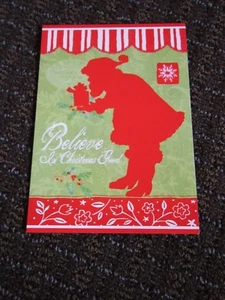 Tarjeta SIN USAR Andrea Tachiera Santa Silhouette Cree en Navidad Buenos Deseos - Imagen 1 de 5