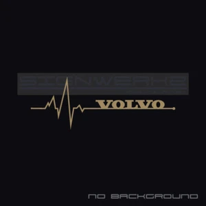 Volvo Heart Beat Pulse Decals stickers Left Sweden R XC90 XC60 V60 V90 Pair - Picture 1 of 14