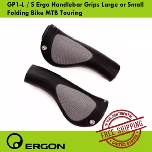 Ergon GP1-L / S Ergo Handlebar Grips Large or Small Folding Bike MTB Touring - Picture 1 of 3