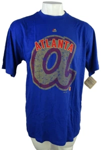 Atlanta Braves MLB Cooperstown by Majestic Men's Big & Tall T-Shirt - Picture 1 of 8