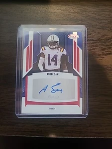 Andre Sam Red Auto Card - LSU Tigers Eagles Rookie - 2024 Sage High Series #A-AS - Bild 1 von 2