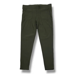 Legging de bolsillo forrado de lana tórrida para mujer 2X verde longitud completa cintura exclusiva - Imagen 1 de 8