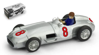 MODELLINO AUTO F1 STATICO BRUMM MERCEDES W196 FANGIO 1955 WINNER DUTCH GP 1:43 - Immagine 1 di 4