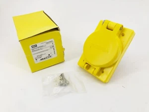 New Hubbell HBL67W74 Watertight Locking Receptacle 20A 3P 4W 125/250VAC - Picture 1 of 6