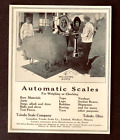 1923 Tolède balances automatiques photo publicitaire commerciale ancienne impression AD