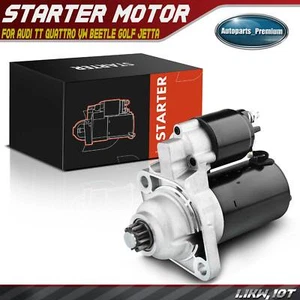Starter Motor for Audi TT Quattro Volkswagen Beetle Golf Jetta 1.1KW 12V CCW 10T - Picture 1 of 8