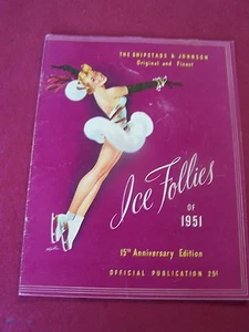 ICE SKATING'S-"ICE FOLLIES of 1951"-"15th Edition"Fritz Willis-pinup art PROGRAM - Bild 1 von 1