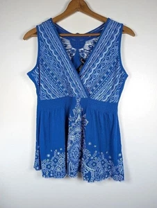 Vintage 90s Y2K Babydoll Tank Top Large Fairy Grunge Lace Butterfly Coquette ASO - Bild 1 von 6