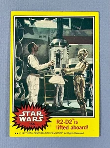 1977 Topps Star Wars Yellow Series 3 - R2-D2 is lifted aboard! #156 - Picture 1 of 2
