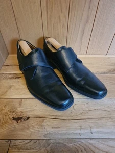 Mens Clarks Black Ultimate Comfort Adjustable Loafer Shoes UK 8.5 - Picture 1 of 8