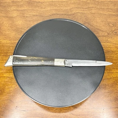 Vintage Valor Pocket Knife Japan Stainless Steel Back Folding Pointy Black Blade - Image 1 of 4