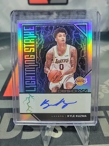 Panini Obsidian Kyle Kuzma Lakers Lightning Strike 2019-20 automático #LS-KKZ 1/49 - Imagen 1 de 2