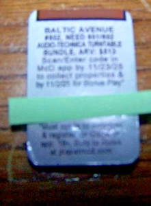 2025-1 McDONALD'S MONOPOLY PIECES - BALTIC AVENUE - Bild 1 von 2