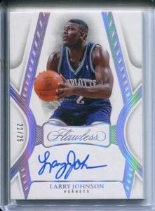 2024-25 PANINI FLAWLESS LARRY JOHNSON ON CARD AUTO 22/25 - Picture 1 of 2