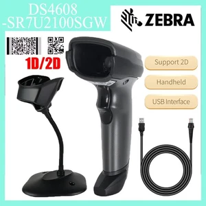 ZEBRA DS4608-SR7U2100SGW USB 1D 2D BARCODE SCANNER LESEGERÄT, , MIT STÄNDER - Bild 1 von 17
