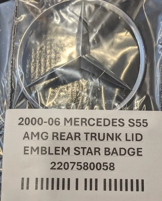 2000-06 MERCEDES S55 AMG 后轮盖刺绣星星徽章 2207580058 — 第 1/4 张图片
