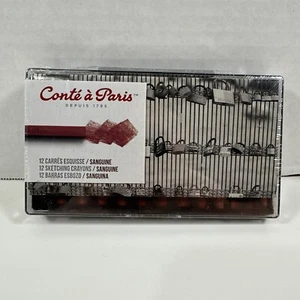 Conté à Paris Sanguine Color Crayons Set Of 12 Assorted New Sealed - Picture 1 of 7