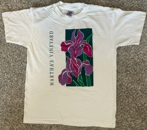 Vintage Martha’s Vineyard T Shirt Massachusetts USA Large Cape Cod Dukes County - Picture 1 of 5
