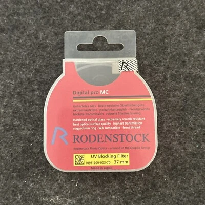 Rodenstock Digital Pro MC UV blocking filter (37mm) - Image 1 of 4