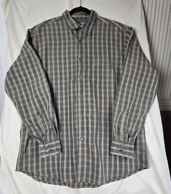 Camisa masculina David Taylor luxo botão microfibra manga longa cinza bronzeado - Imagem 1 de 4