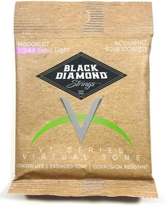 Black Diamond Guitar Strings Acoustic Extra Light Coated Phosphor Bronze 10-46 - Picture 1 of 5