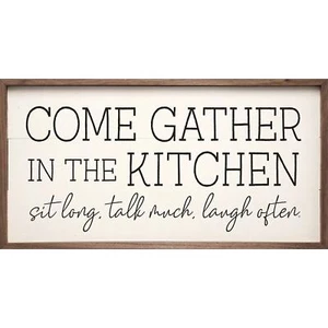 Kendrick Home - Come Gather In The Kitchen White - Picture 1 of 3