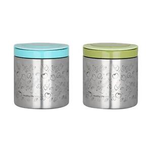 Insulated Lunch Container Metal Lunch Box Portable Soup Gruel Thermal Jar with