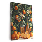 Citrus Medley Morning Read Printed Canvas Wall Art, Perfect for Home Decor