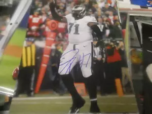 Jason Peters Philadelphia Eagles Signed 8x10 Photo COA 2 - Picture 1 of 1