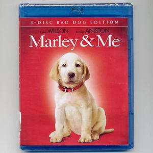 Marley & Me 2008 PG comedy dog movie, new 3-disc Blu-ray DVD O Wilson, J Aniston - Picture 1 of 3